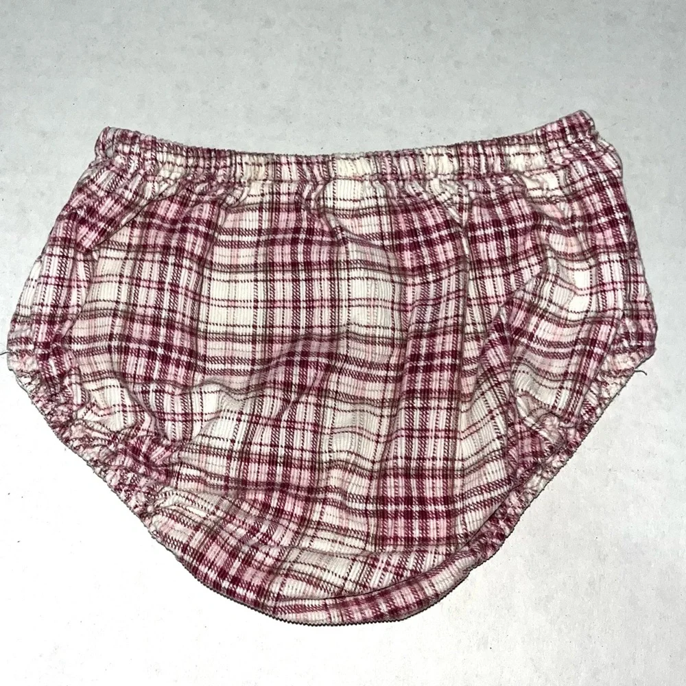 The Children's Place Plaid Corduroy Dress with Matching‎ Diaper Cover 3-6 Months